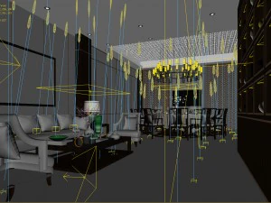 private dining room space 15 3D Model