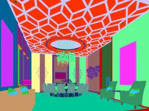 private dining room space 17 3D Model