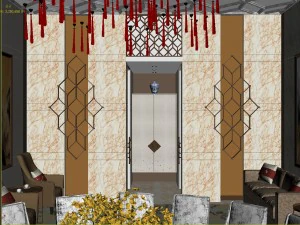 private dining room space 17 3D Model