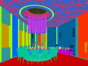 private dining room space 18 3D Model