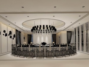 private dining room space 19 3D Model
