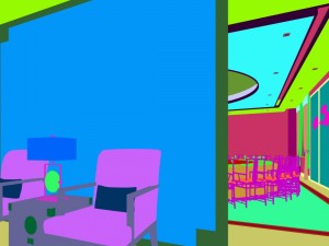 private dining room space 19 3D Model