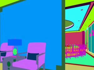 private dining room space 19 3D Model