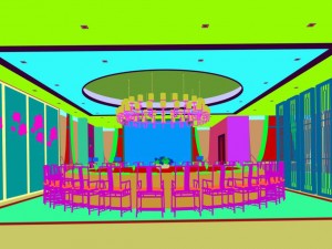 private dining room space 19 3D Model