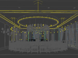 private dining room space 19 3D Model
