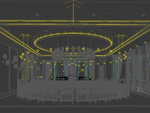 private dining room space 19 3D Model