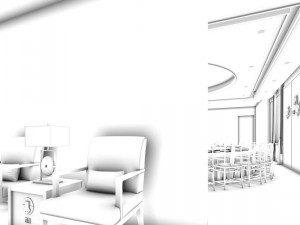 private dining room space 19 3D Model