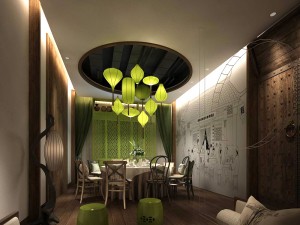 private dining room space 20 3D Model