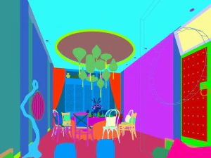 private dining room space 20 3D Model