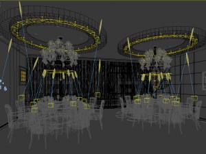 private dining room space 22 3D Model