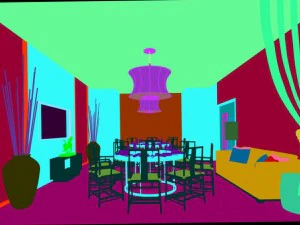 private dining room space 23 3D Model