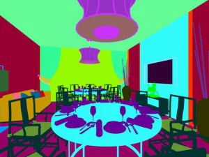 private dining room space 23 3D Model