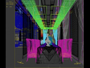 private dining room space 24 3D Model