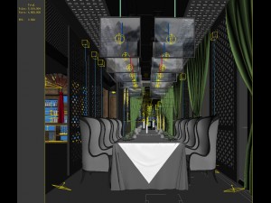private dining room space 24 3D Model