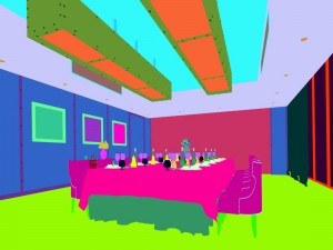 private dining room space 25 Modelo 3D