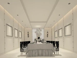 private dining room space 25 3D Model