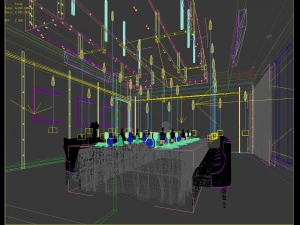private dining room space 25 3D Model