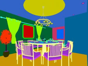 private dining room space 26 3D Model