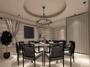 private dining room space 26 3D Model