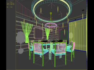 private dining room space 26 3D Model