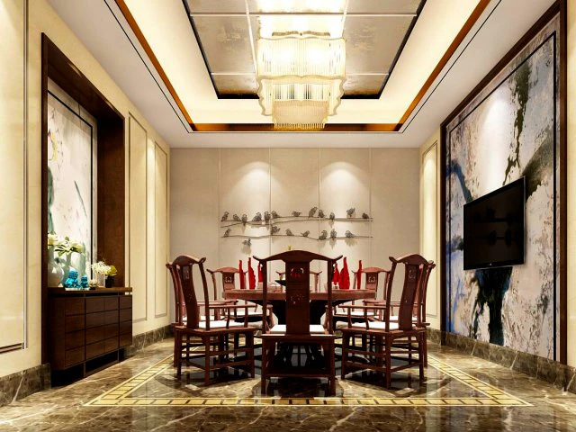 private dining room space 27 3D Model .c4d .max .obj .3ds .fbx .stl .blend
