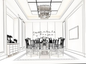 private dining room space 27 3D Модель