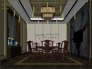 private dining room space 27 3D Model