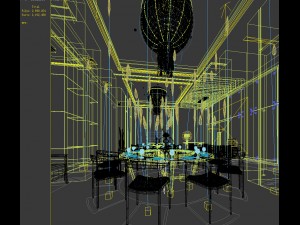private dining room space 28 3D Модель