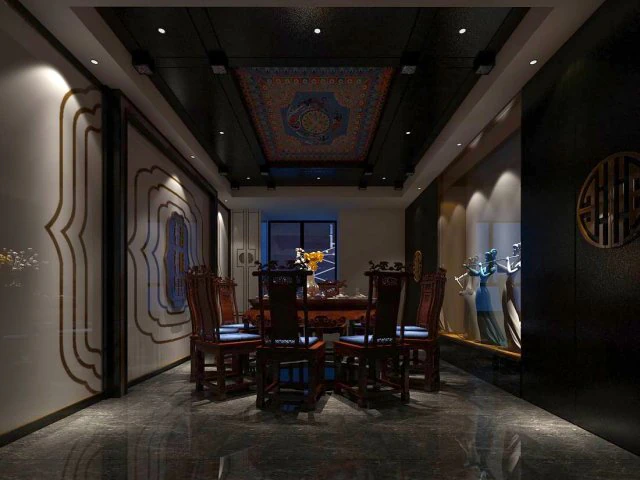 private dining room space 31 3D Model .c4d .max .obj .3ds .fbx .stl .blend