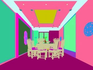 private dining room space 31 3D Model