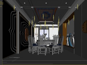 private dining room space 31 3D Модель