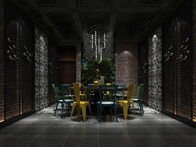 sala de jantar privada 33 Modelo 3D .c4d .max .obj .3ds .fbx .stl .blend 
