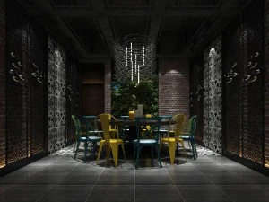 sala de jantar privada 33 Modelo 3D