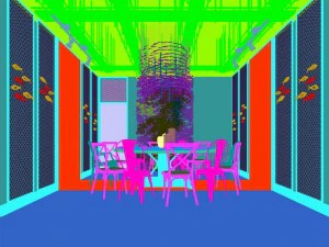 sala de jantar privada 33 Modelo 3D