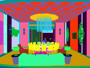 private dining room space 34 3D Model