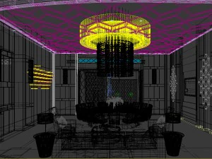 private dining room space 34 3D Model