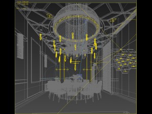 private dining room space 35 3D Model