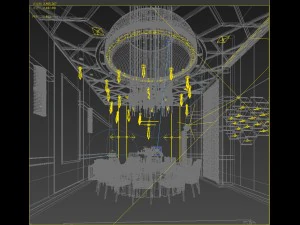 private dining room space 35 3D Model