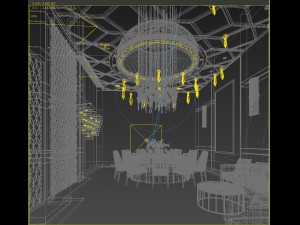 private dining room space 35 3D Model