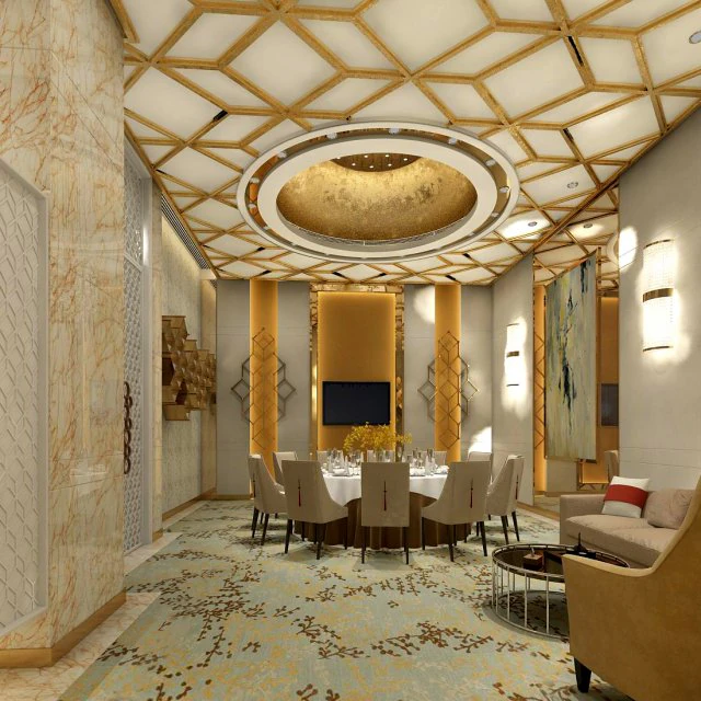 private dining room space 36 3D Model .c4d .max .obj .3ds .fbx .stl .blend 