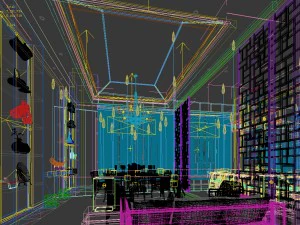 sala de jantar privada 37 Modelo 3D