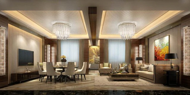 private dining room space 39 3D Model .c4d .max .obj .3ds .fbx .stl .blend