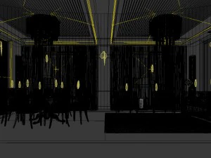 private dining room space 39 3D Model