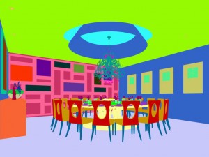 private dining room space 40 3Dモデル