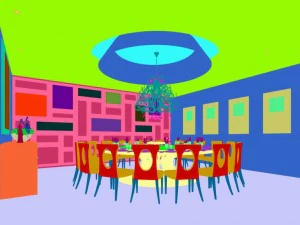 private dining room space 40 3D Model