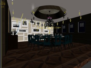 private dining room space 40 3Dモデル