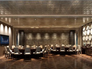 private dining room space 41 Modello 3D
