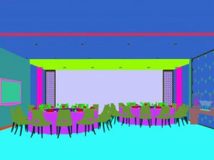 private dining room space 41 3D Model