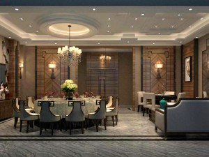 private dining room space 42 Modello 3D