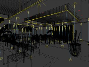 private dining room space 43 3D Model